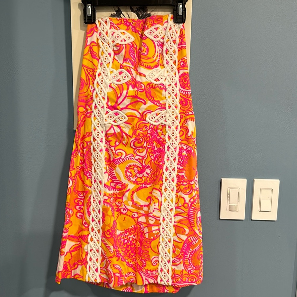 Lilly Pulitzer strapless dress new with tags